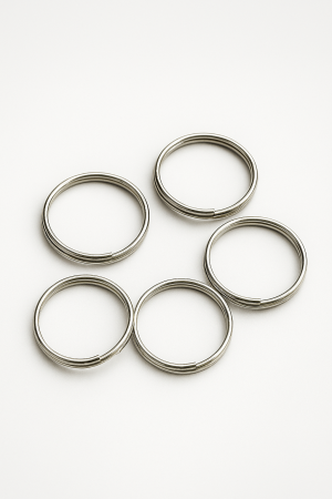 5x Schlüsselringe aus Edelstahl