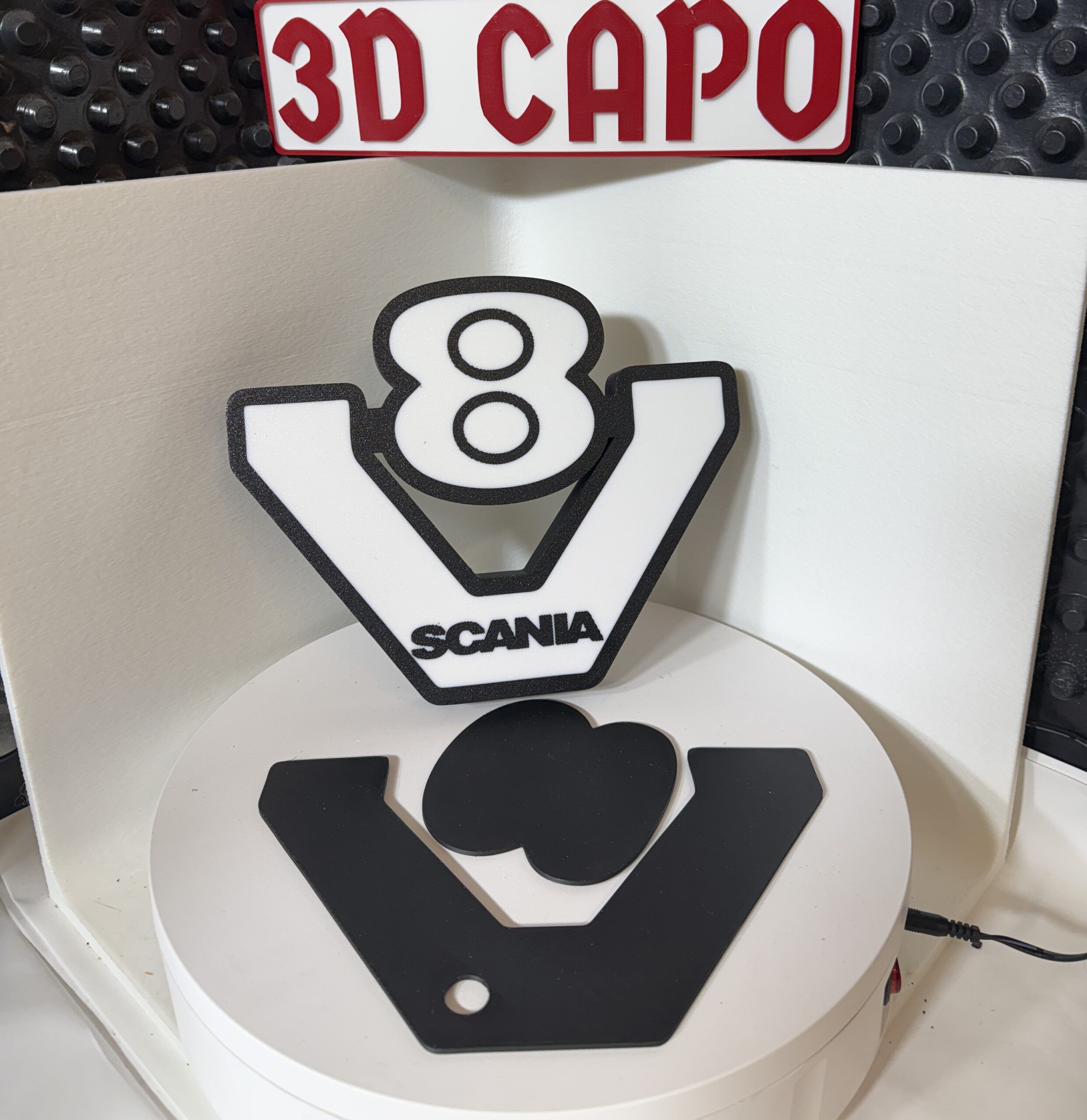 Lightbox Scania V8 Leuchtkasten - LED Leuchte - LKW Fahrer - Vabis – Bild 2