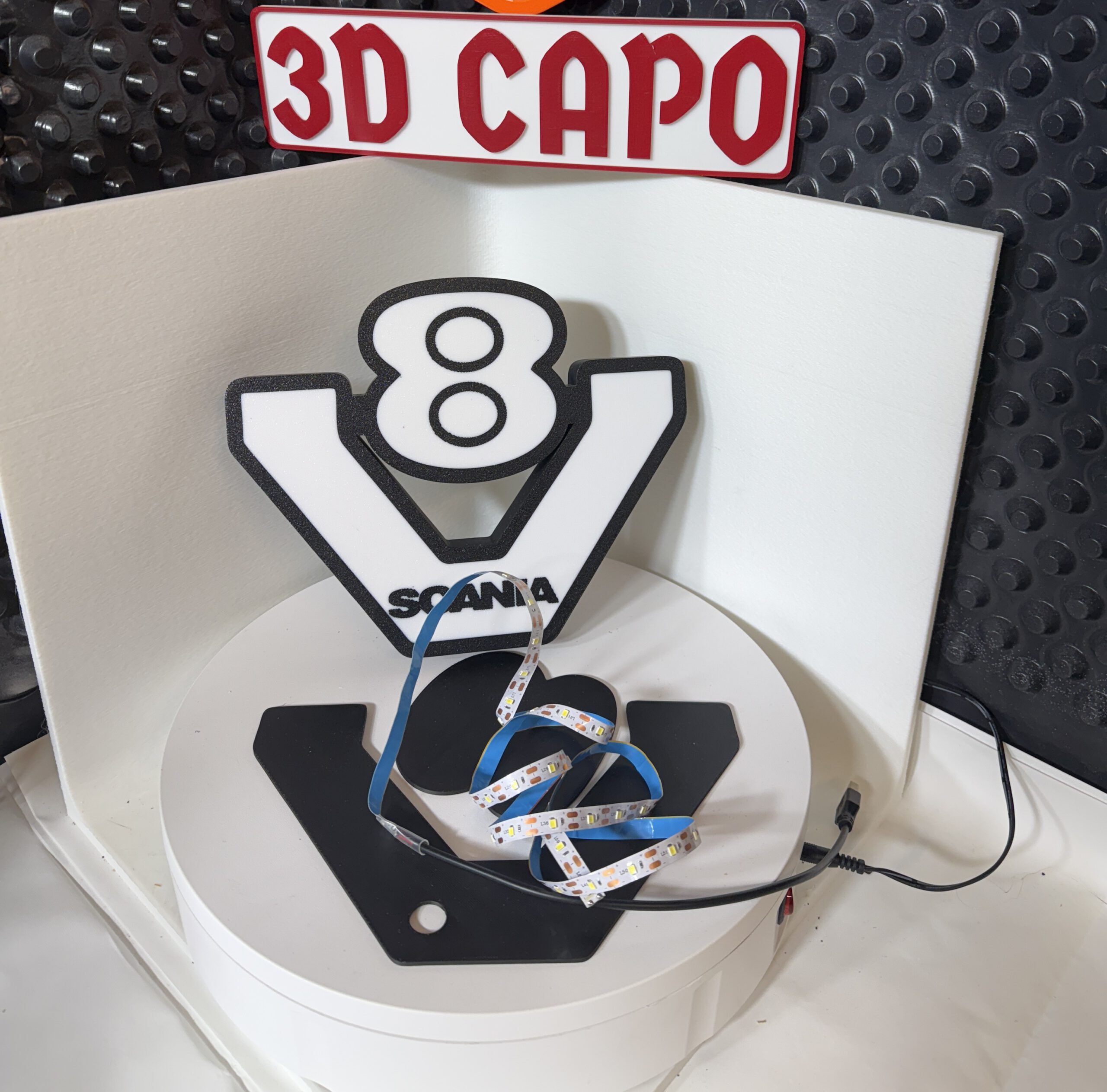 Lightbox Scania V8 Leuchtkasten - LED Leuchte - LKW Fahrer - Vabis – Bild 3