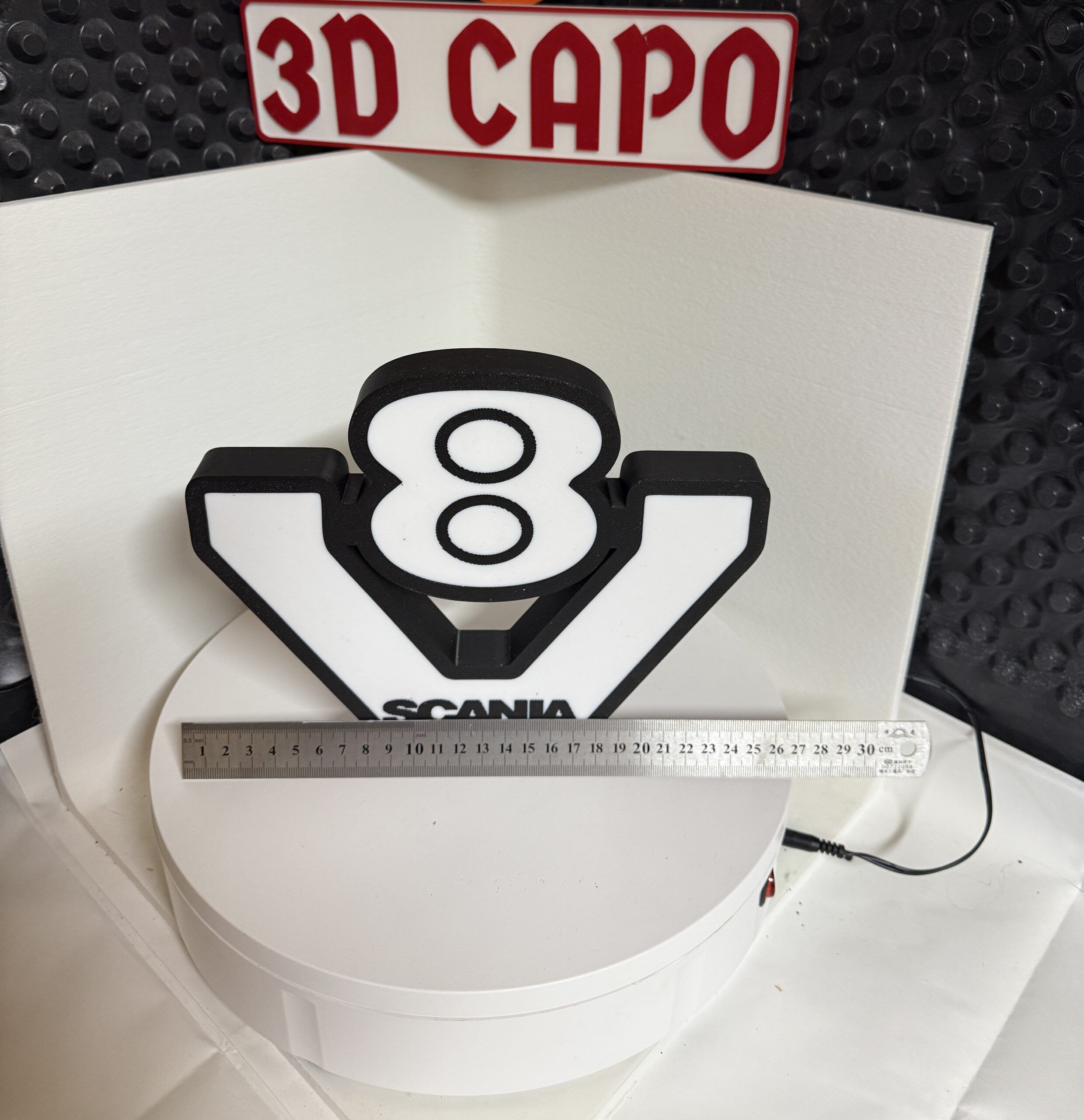 Lightbox Scania V8 Leuchtkasten - LED Leuchte - LKW Fahrer - Vabis – Bild 6