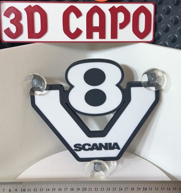 Lightbox Leuchtschild Scania V8 neues Logo - Vabis - LED für Scheibe – Bild 4