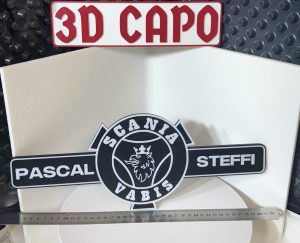 Namenschild für 2 Namen und Logo - Dein Name - dein Style - Personalisierbar - Individualisierbar