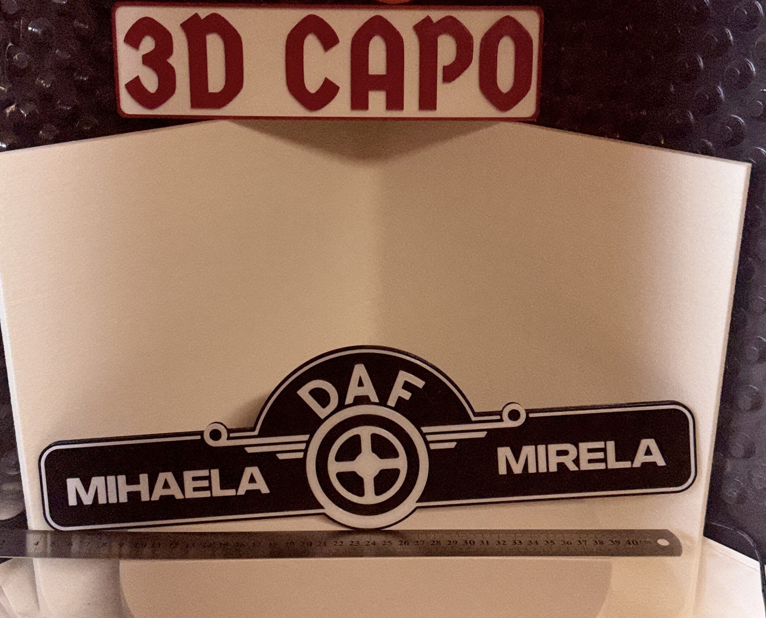 Namenschild für 2 Namen und Logo - Dein Name - dein Style - Personalisierbar - Individualisierbar – Bild 3