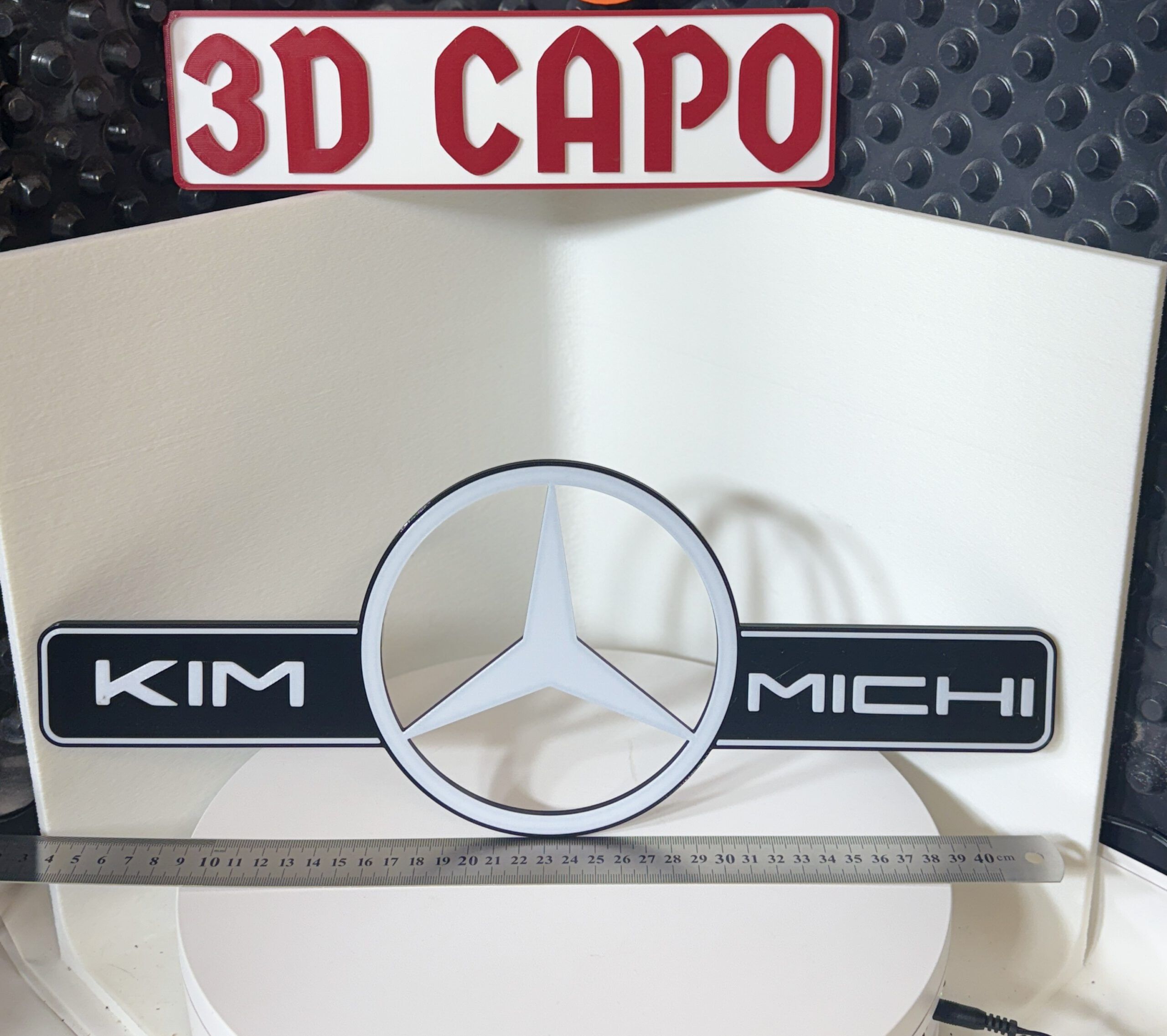 Namenschild für 2 Namen und Logo - Dein Name - dein Style - Personalisierbar - Individualisierbar – Bild 5