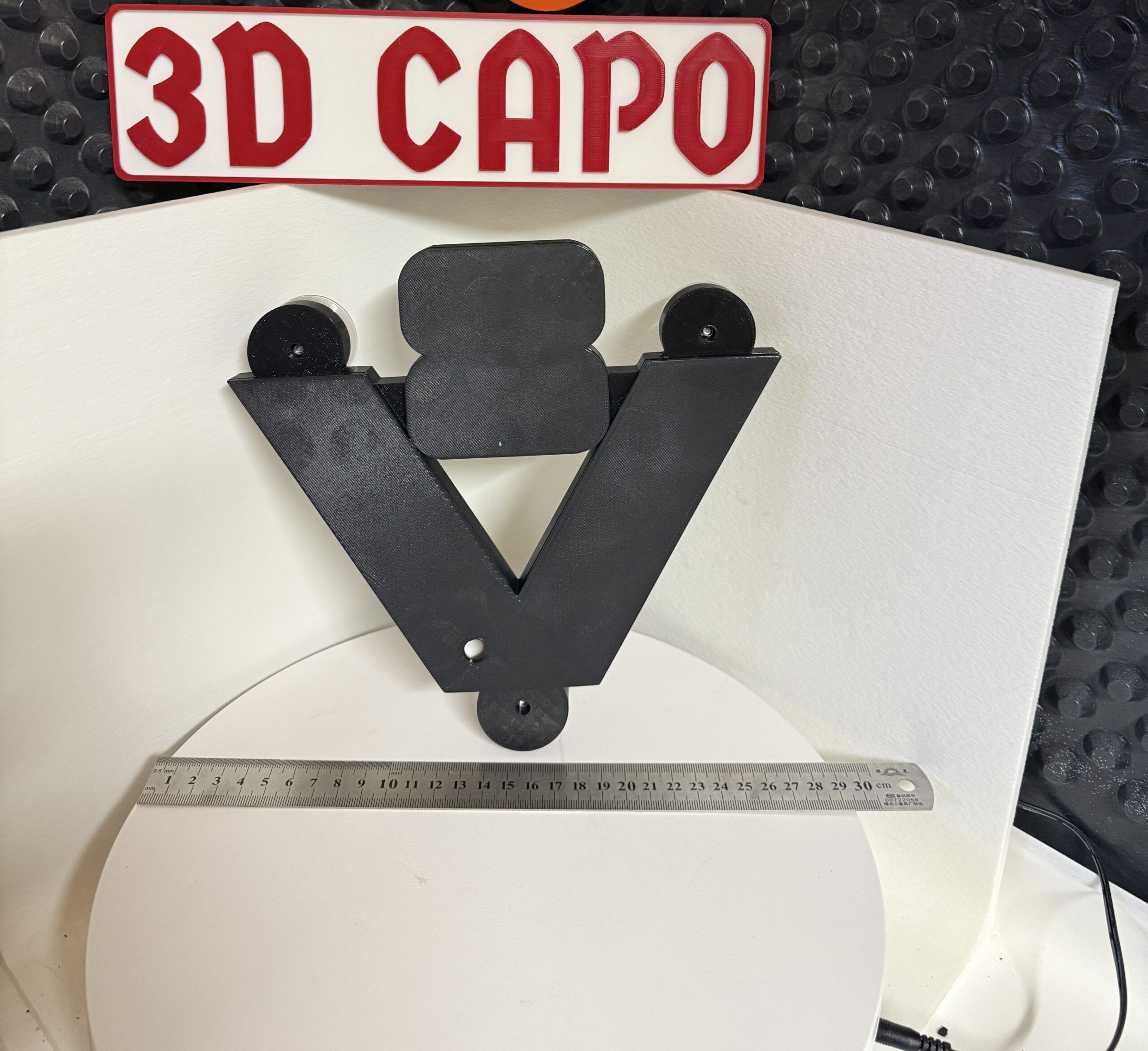 Lightbox Leuchtschild Scania V8 altes Logo - Vabis - oldschool LED für Scheibe – Bild 5