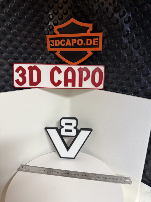 Leuchtschild altes V8 Logo - Scania Logo  Oldschool Scania – Bild 2