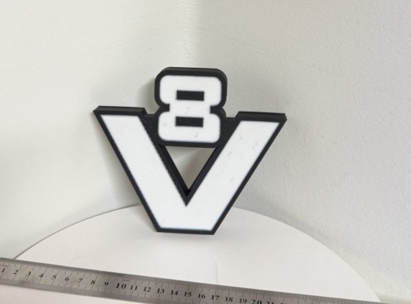Leuchtschild altes V8 Logo - Scania Logo  Oldschool Scania