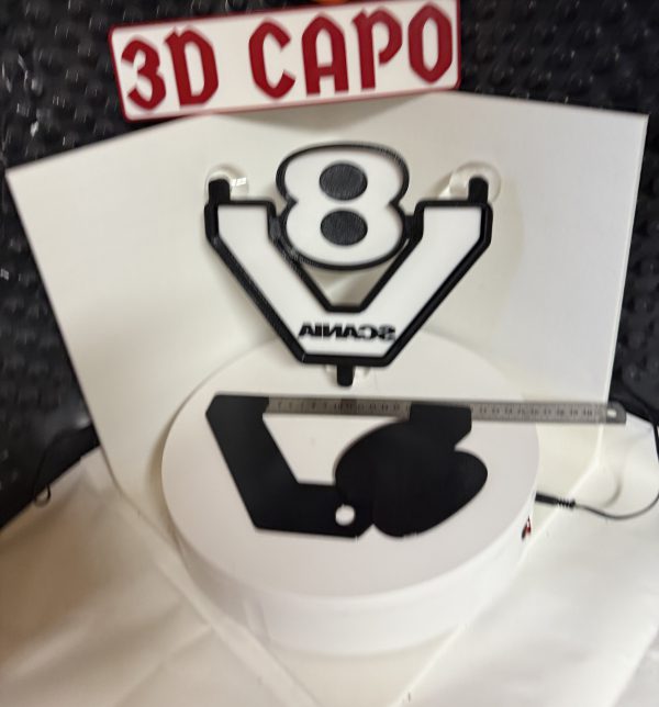 Lightbox Leuchtschild Scania V8 neues Logo - Vabis - LED für Scheibe – Bild 7