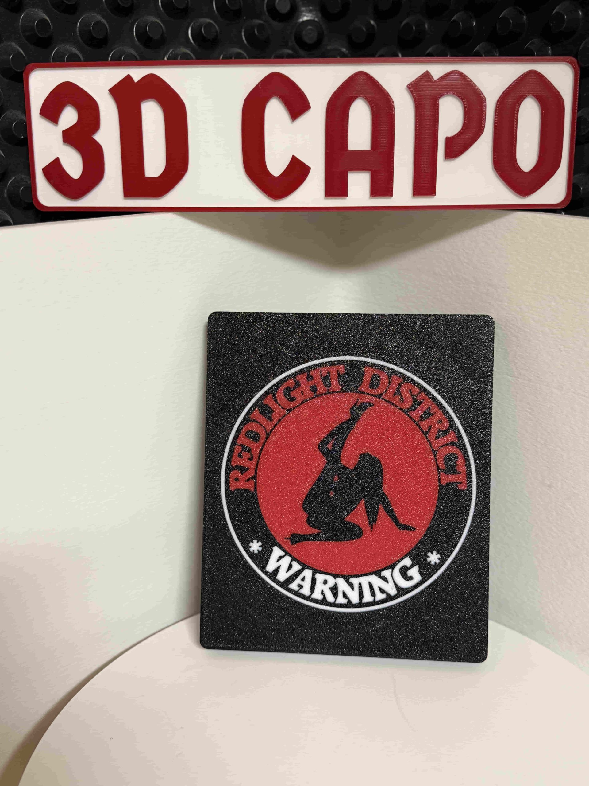 Redlight Lightbox – Warnschild mit Silhouette & Premium LED – Bild 3