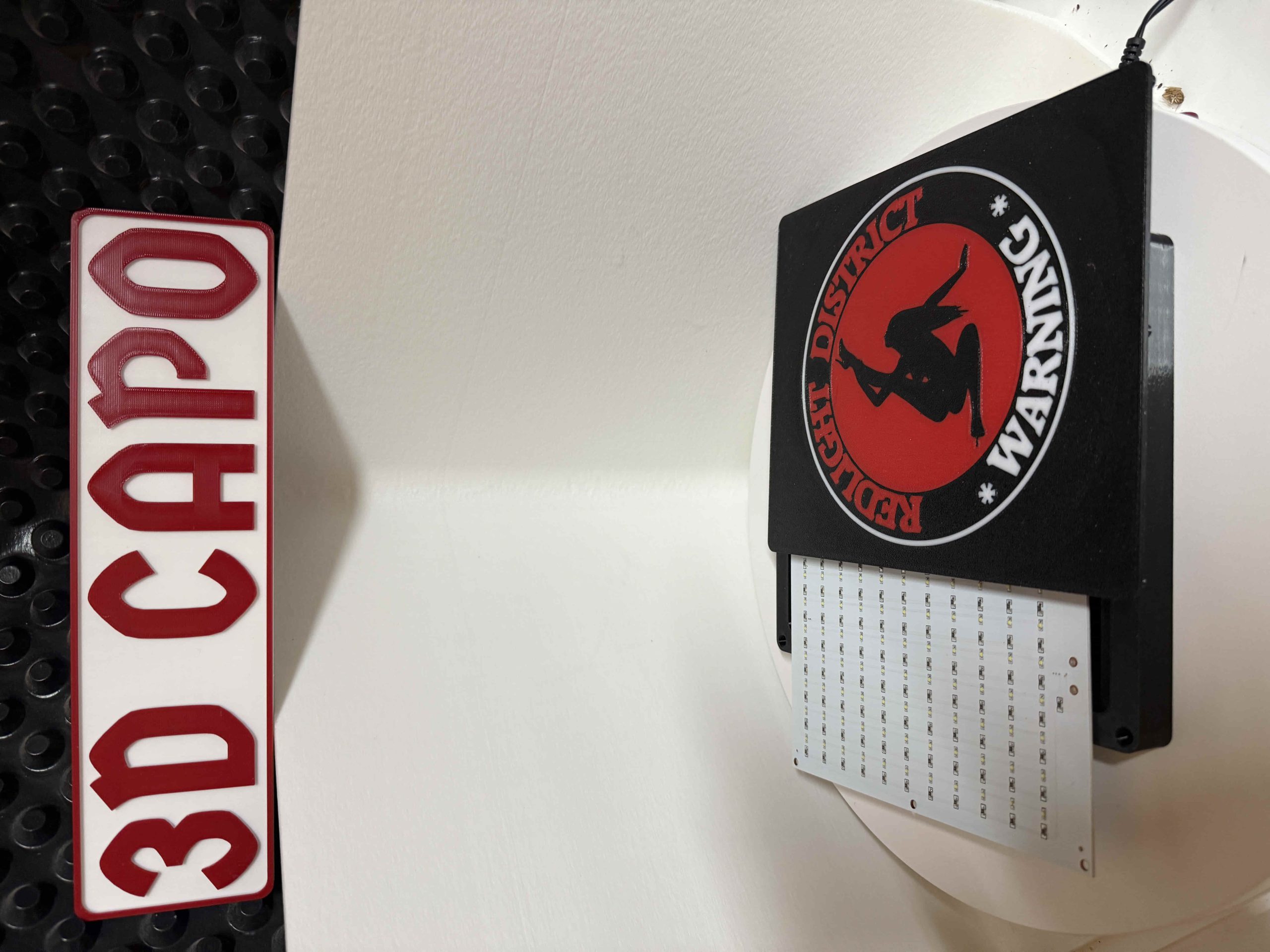 Redlight Lightbox – Warnschild mit Silhouette & Premium LED – Bild 4