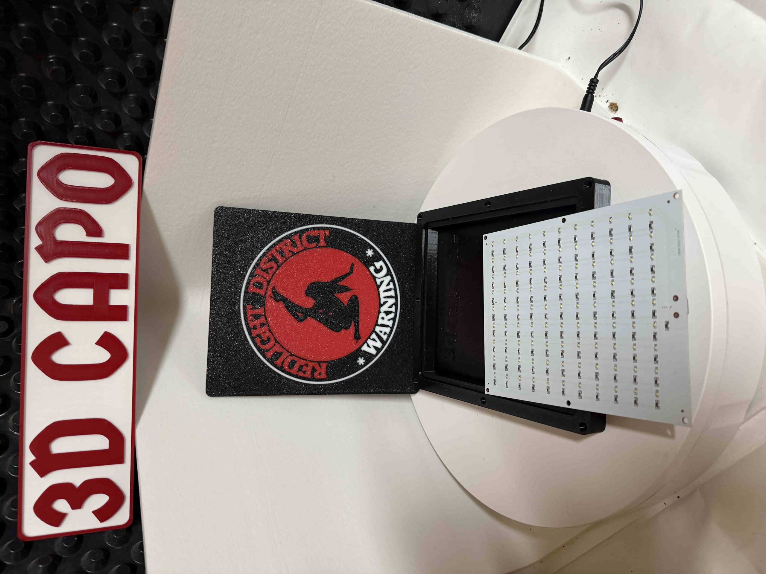 Redlight Lightbox – Warnschild mit Silhouette & Premium LED – Bild 5