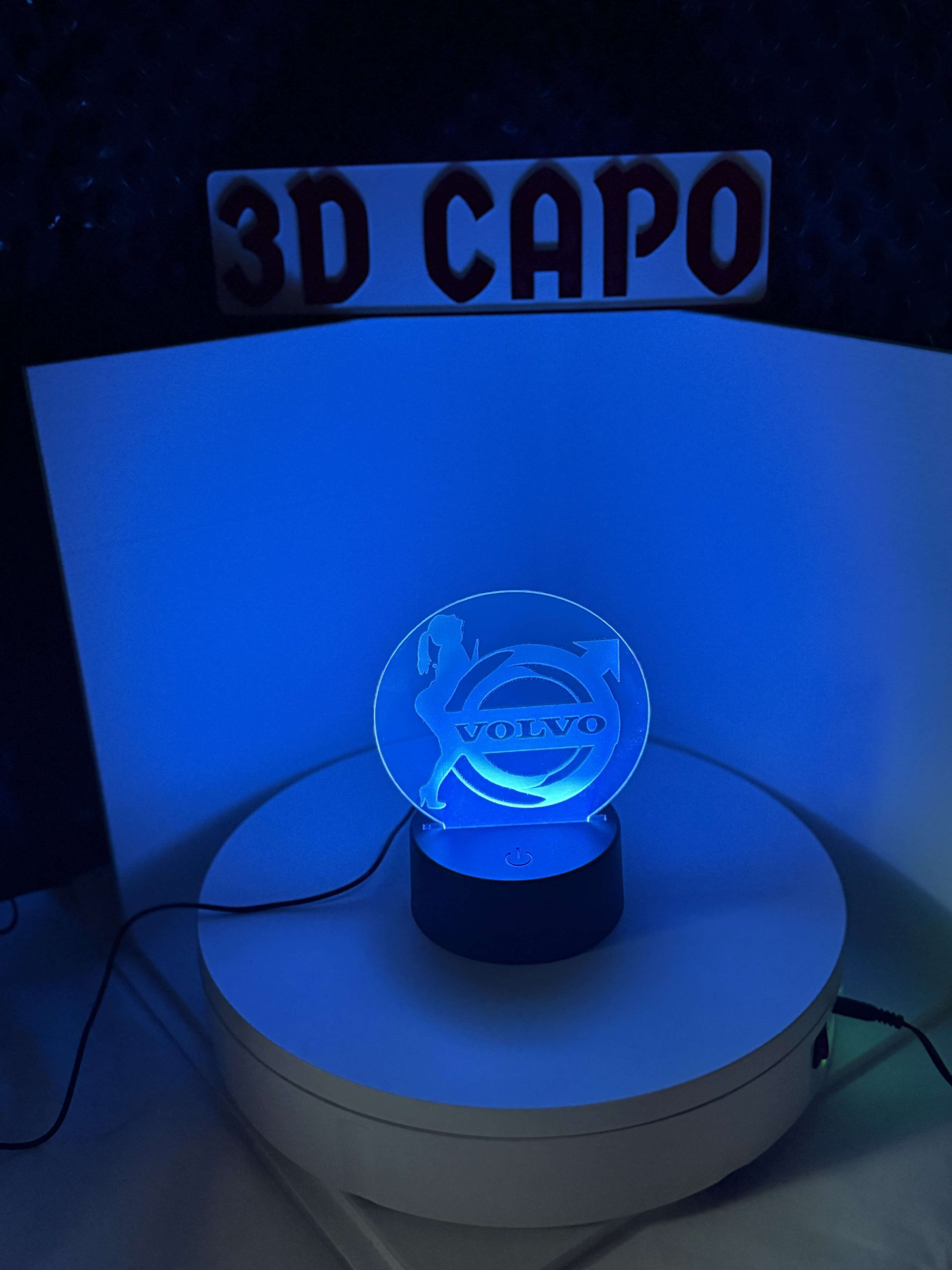 Volvo LED Schild mit Silhouette – Sexy Leuchtschild – Bild 3