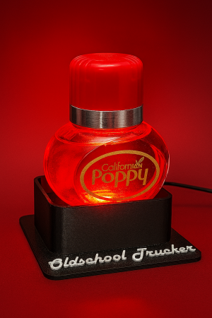 Poppy Stand mit deinem Namen - Premium LED - Alugehäuse