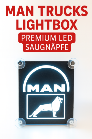 MAN Trucks Lightbox mit Saugnäpfen – Premium LED – 3D gedruckt