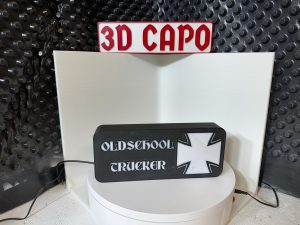 Lightbox OdlSchool Trucker -  Old School Trucker . Leuchtkasten OldSkool