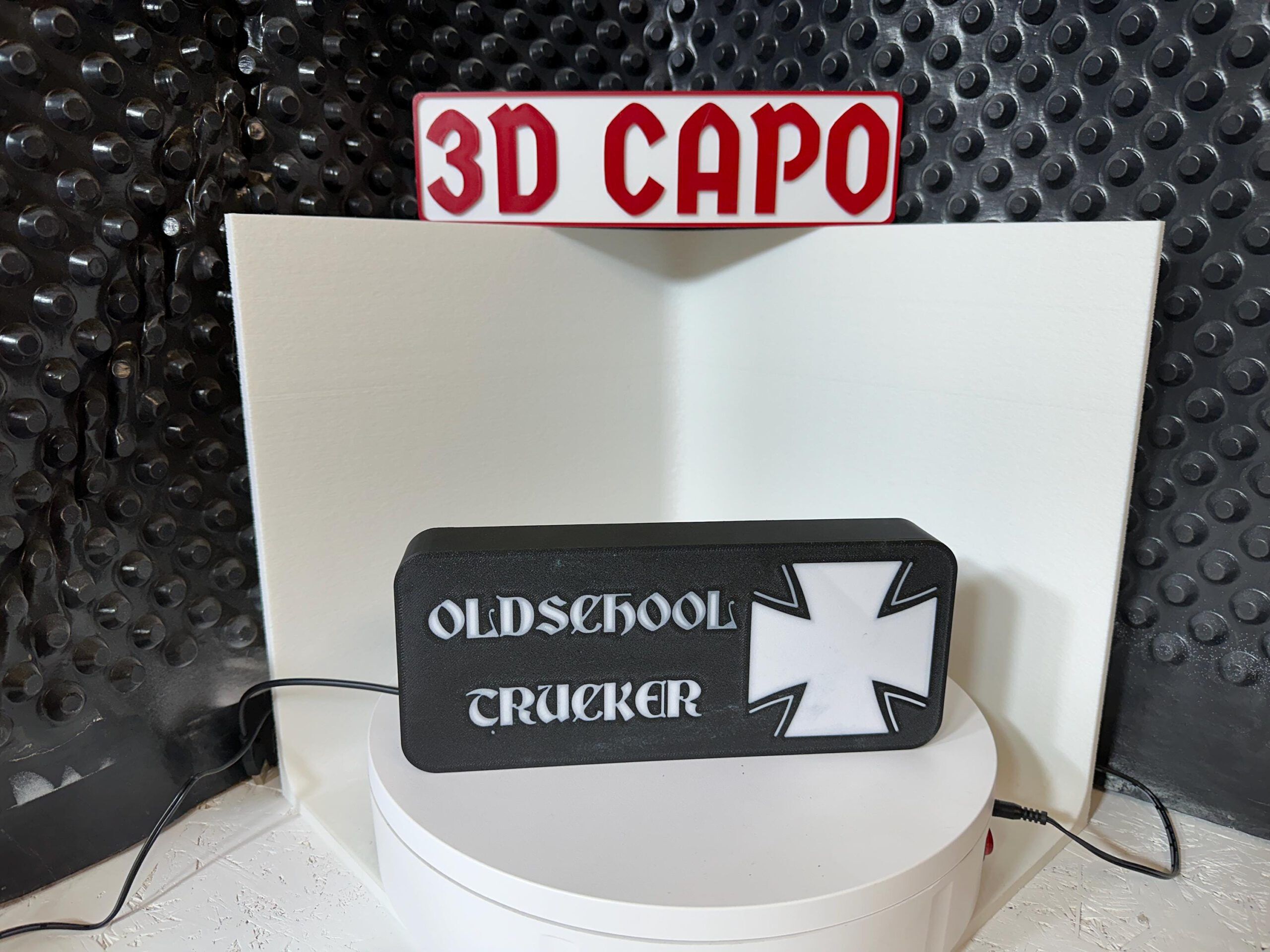 Lightbox OdlSchool Trucker -  Old School Trucker . Leuchtkasten OldSkool