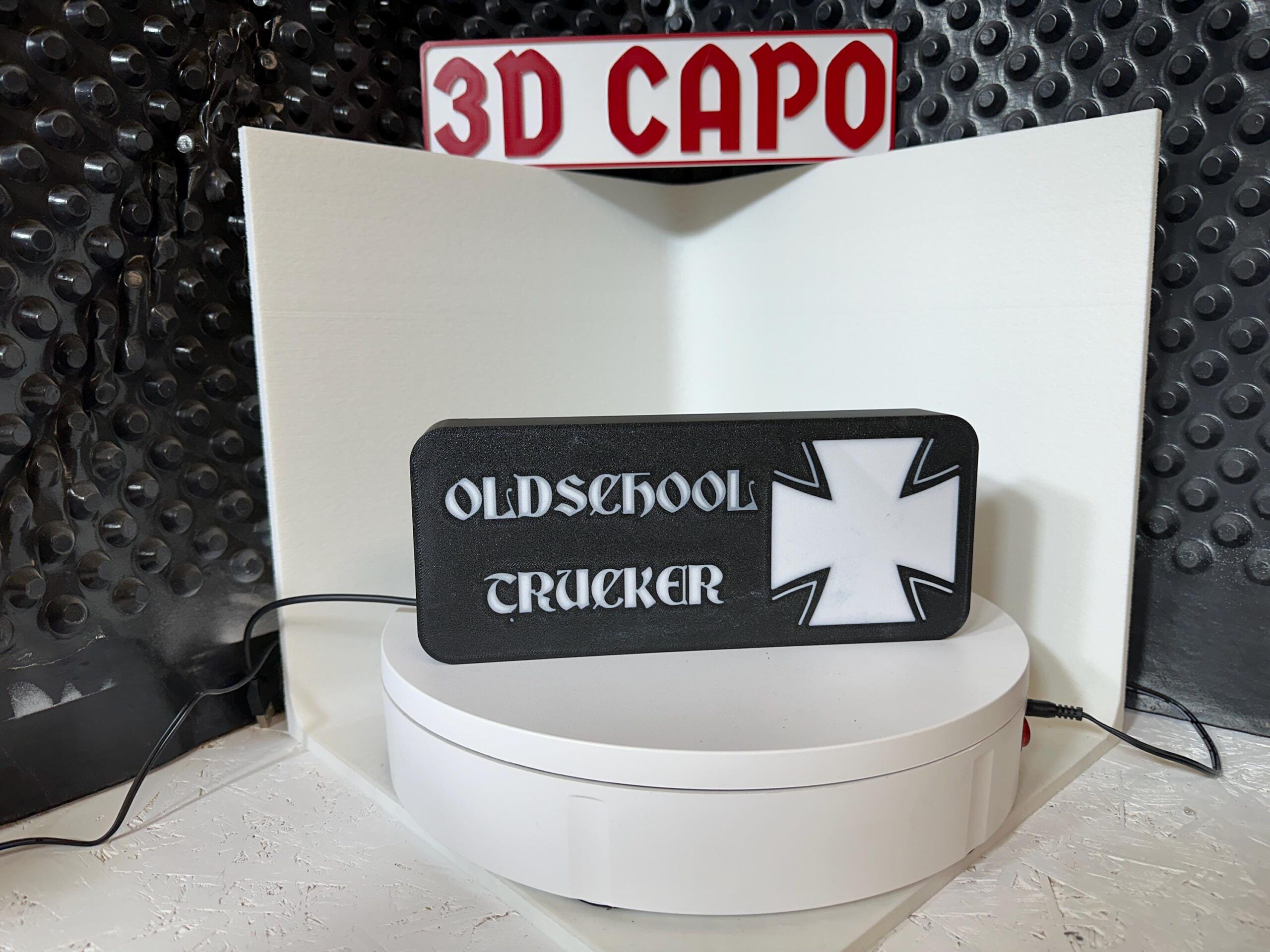 Lightbox OdlSchool Trucker -  Old School Trucker . Leuchtkasten OldSkool – Bild 2