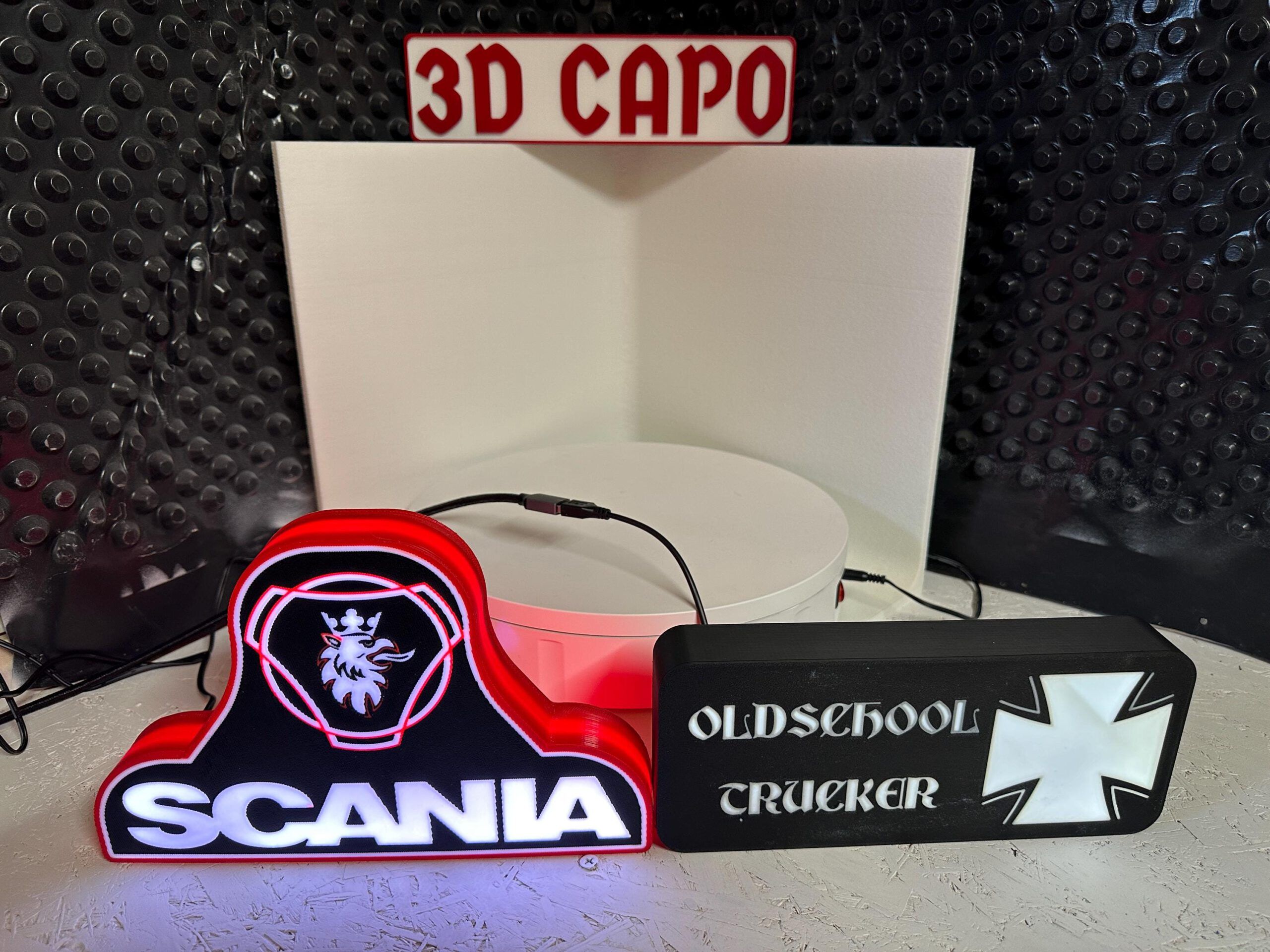 Lightbox OdlSchool Trucker -  Old School Trucker . Leuchtkasten OldSkool – Bild 4