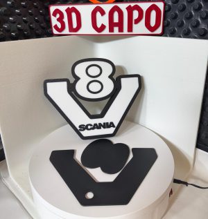 Lightbox Scania V8 Leuchtkasten - LED Leuchte - LKW Fahrer - Vabis