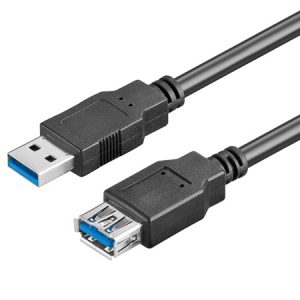 USB-A Verlängerungskabel 1–2 m – USB 2.0 Kabel Stecker auf Buchse für PC, Laptop & Zubehör