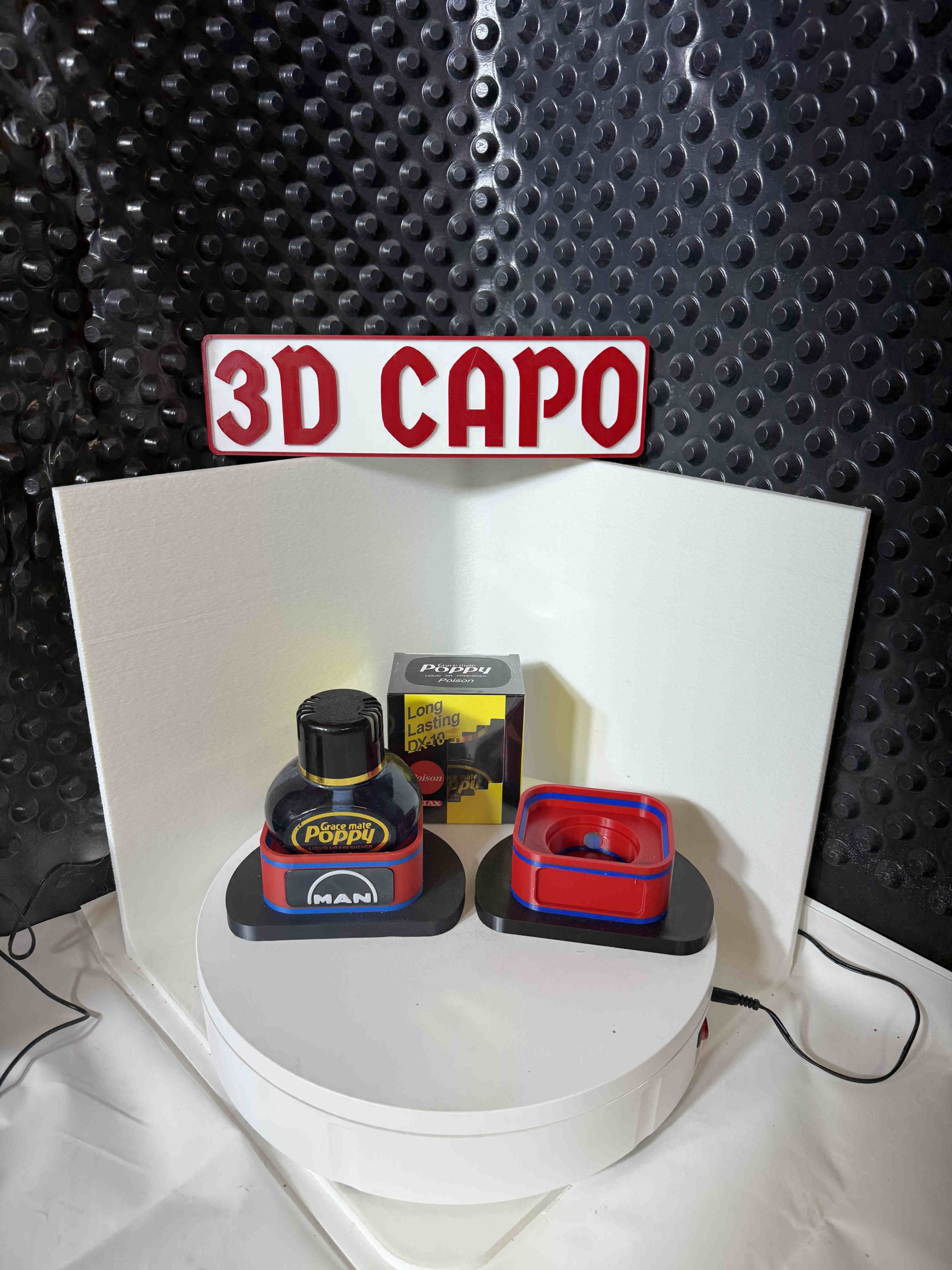 Poppy Halter Bundle mit LED & Duft Rot-Blau – Bild 3