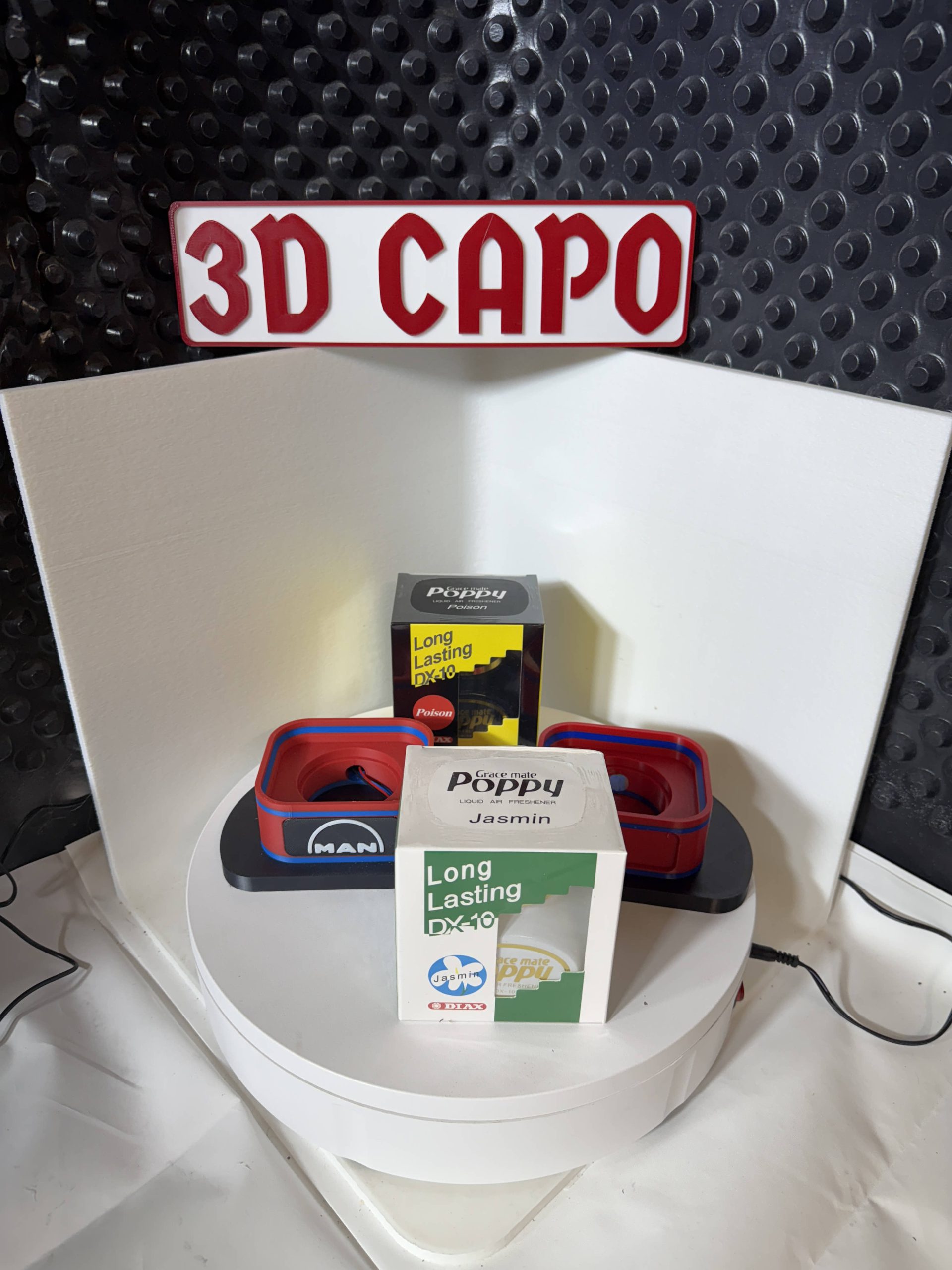 Poppy Halter Bundle mit LED & Duft Rot-Blau – Bild 4