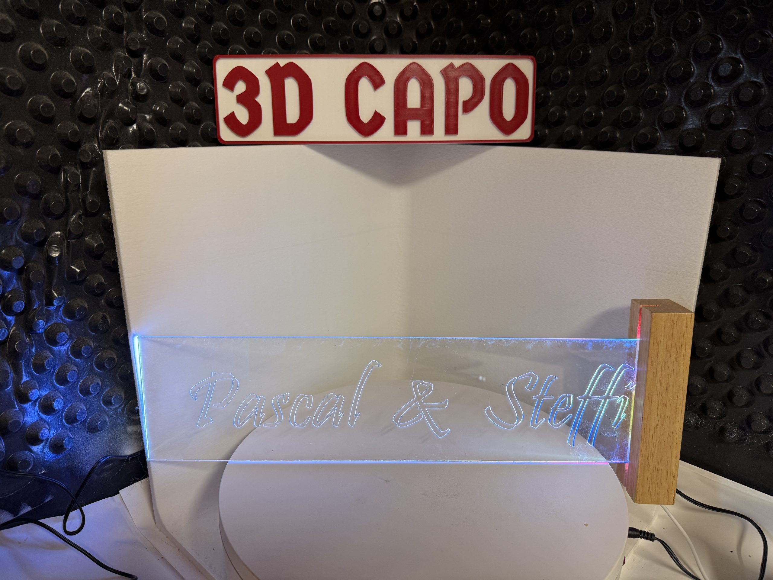 Dein Name - Dein Style - Deine Schild 40x10 LED graviert – Bild 3