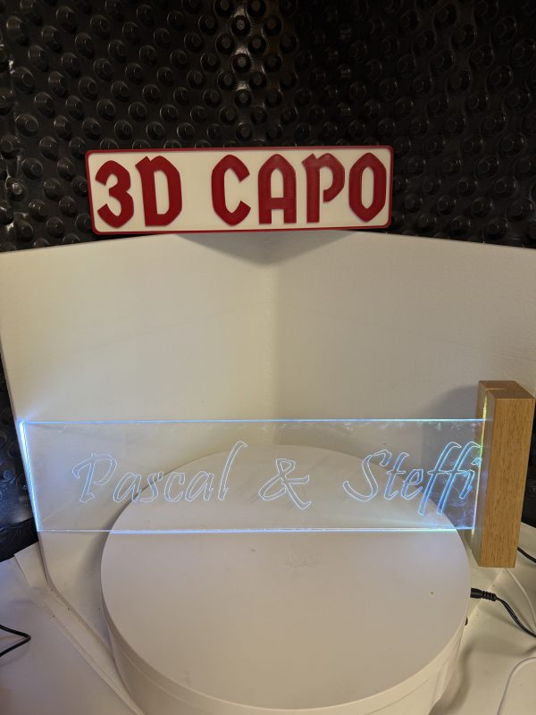 Dein Name - Dein Style - Deine Schild 40x10 LED graviert – Bild 4
