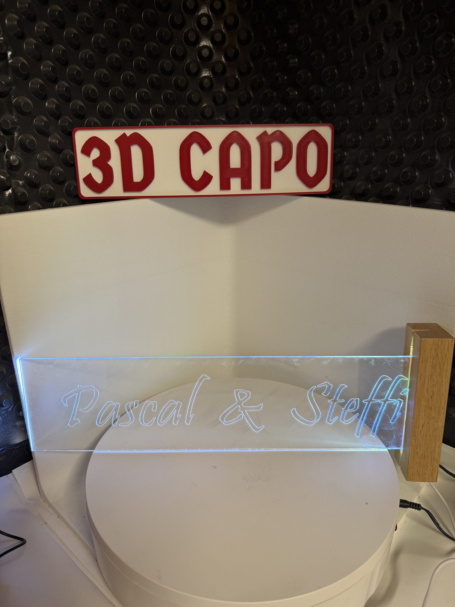 Dein Name - Dein Style - Deine Schild 40x10 LED graviert – Bild 4