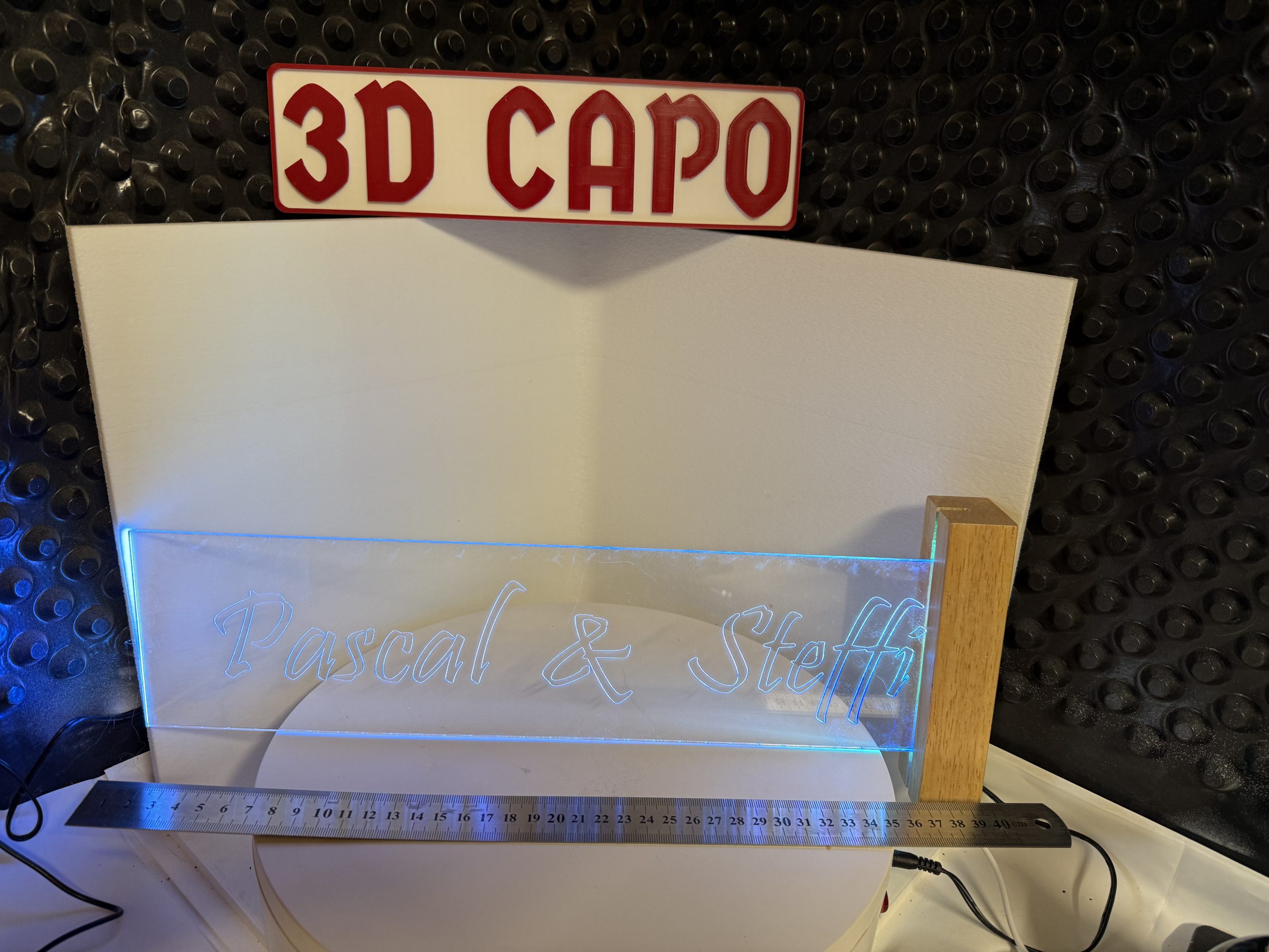 Dein Name - Dein Style - Deine Schild 40x10 LED graviert – Bild 6