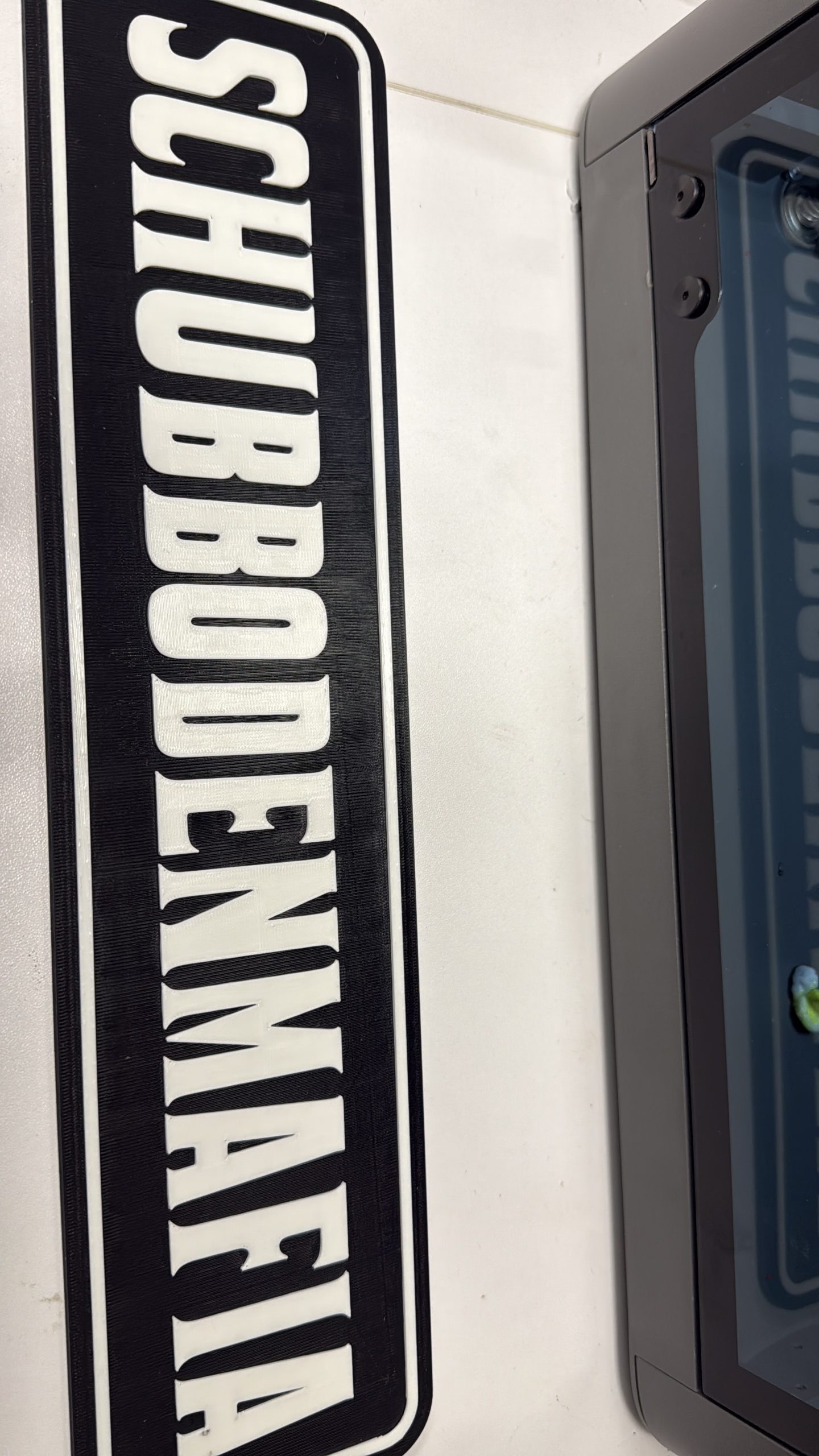 Dein Name - Dein Style - Dein Schild 36x9cm ABS gedruckt – Bild 2